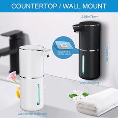 Automatic Infrared Sensing Soap Dispenser 350ML Contactless USB Foam Hand Soap Dispenser Kitchen Bathroom Wall Mounted