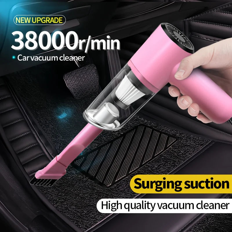 Vehicle-Mounted Vacuum Cleaner Super Suction Super High Power Cleaning Cat Hair Pet Hair Multi-Functional Portable Mini-Handheld